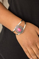 Paparazzi Deep In The TUMBLEWEEDS - Bracelet Pink Stone Box 86