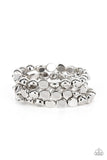 Paparazzi HAUTE Stone - Bracelet Silver Box 33