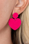 Paparazzi Just A Little Crush - Earrings Pink Box 130