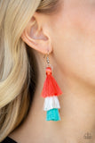 Paparazzi Hold On To Your Tassel! - Earrings Orange Box 18
