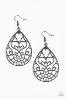 Paparazzi Lovely Lotus - Earrings Black Box 19