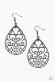 Paparazzi Lovely Lotus - Earrings Black Box 19