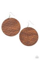 Paparazzi WEAVE Me Out Of It - Earrings Brown Box 112