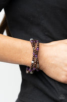 Paparazzi Woodsy Walkabout - Bracelet Purple Box 109