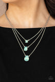 Paparazzi Dewy Drizzle - Necklace Green Box 109