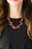 Paparazzi The GRIT Crowd - Necklace Pink #20