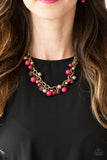 Paparazzi The GRIT Crowd - Necklace Pink #20
