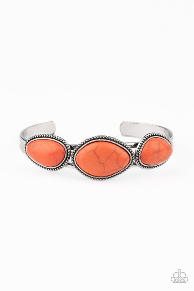 Paparazzi Stone Solace - Bracelet Orange Box 68