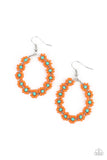 Paparazzi Festively Flower Child - Earrings Orange Box 117