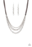 Paparazzi Free Roamer - Necklace Silver Box 50