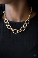 Paparazzi Boldly Bronx - Necklace Gold Box 91