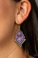 Paparazzi So Sonoran - Earrings Purple Box 2
