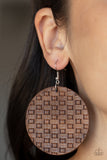 Paparazzi WEAVE Me Out Of It - Earrings Brown Box 112