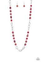 Paparazzi Tea Party Tango - Necklace Red Box 134