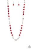 Paparazzi Tea Party Tango - Necklace Red Box 134