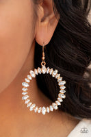 Paparazzi Glowing Reviews - Earrings Gold Box 129