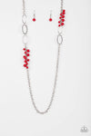 Paparazzi Flirty Foxtrot - Necklace Red Box 113