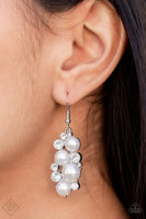 Paparazzi Fond of Baubles - Earrings White Box 111
