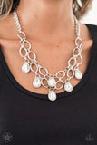 Paparazzi Show-Stopping Shimmer - Necklace White Box 26