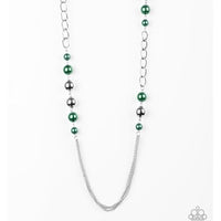 Paparazzi Uptown Talker - Necklace Green Box 37