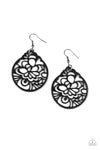 Paparazzi Garden Mosaic - Earrings Black Box 63