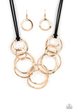 Paparazzi Spiraling Out Of Couture - Necklace Gold Box 129