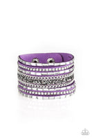 Paparazzi Rhinestone Rumble - Bracelet Purple Box 105