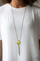 Paparazzi Happy As Can BEAM - Necklace Yellow Box 34