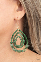 Paparazzi Prana Party - Earrings Green Box 127