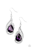 Paparazzi Dancefloor Diva - Earrings Purple Box 124