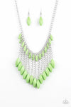 Paparazzi Venturous Vibes - Necklace Green Box 66