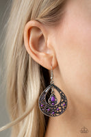 Paparazzi All-Girl Glow - Earrings Purple Box 50