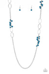 Paparazzi Flirty Foxtrot - Necklace Blue Box 27