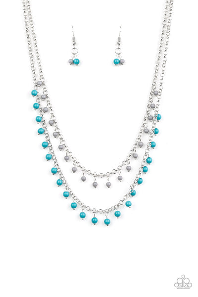 Paparazzi Dainty Distraction - Necklace Blue Box 57
