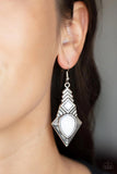 Paparazzi Stylishly Sonoran - Earrings White Box 123