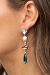 Paparazzi Rock Candy Elegance - Earrings Iridescent Multi Box 121