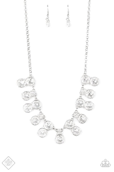 Paparazzi Top Dollar Twinkle - Necklace White Box 52