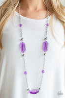 Paparazzi Crystal Charm - Necklace Purple Box 37