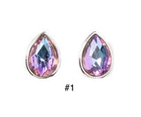 Paparazzi Starlet Shimmer - Earrings Iridescent Oil Spill Teardrop Gems