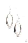 Paparazzi OVAL The Hill - Earrings Silver Box 84