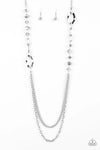 Paparazzi Modern Girl Glam - Necklace Silver Box 123