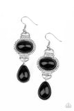 Paparazzi Icy Shimmer -  Earrings Black Box 53