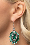 Paparazzi Big Time Twinkle - Earrings Green Box 95