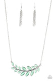 Paparazzi Frosted Foliage - Necklace Green Box 55