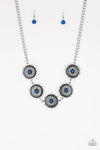 Paparazzi Me-dallions, Myself, and I - Necklace Blue Box 125