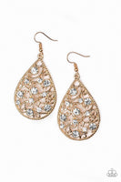 Paparazzi Certainly Courtier - Earrings Gold Box 30