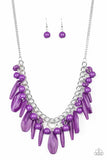 Paparazzi Miami Martinis - Necklace Purple Box 63