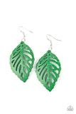 Paparazzi LEAF’Em Hanging - Earrings Green Box 76