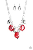 Paparazzi Looking Glass Glamorous - Necklace Red Box 25