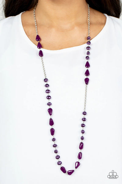 Serene Gleam - Purple Necklace Paparazzi Accessories – Jewels by Kala
